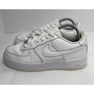 Nike Air Force One Low AF1 Triple White Sneaker 314192-117 Size 6.5Y (Women’s 8)